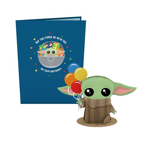 Star Wars™ The Mandalorian™ Grogu™ Birthday Card with Pop-Up Gift | Lovepop