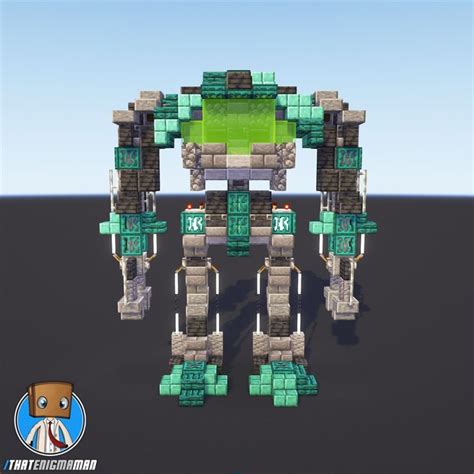 Minecraft Robot Build The Chief Theenigmaman Minecraft Designs