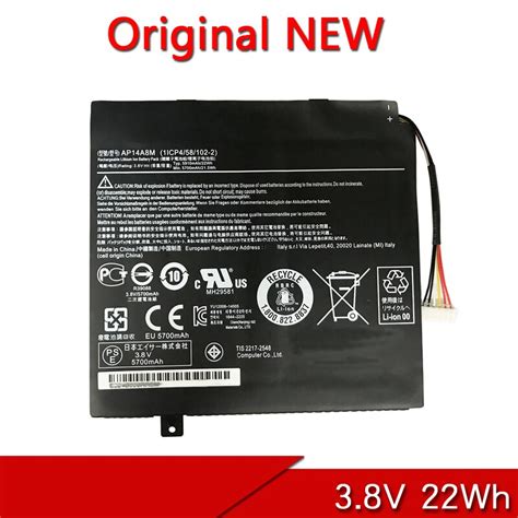 Ap A M New Original Ap A M Laptop Battery For Acer Iconia Tab A