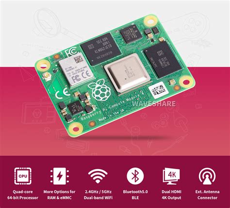 Raspberry Pi Compute Module 4, The Power Of Raspberry Pi 4 In A Compact ...