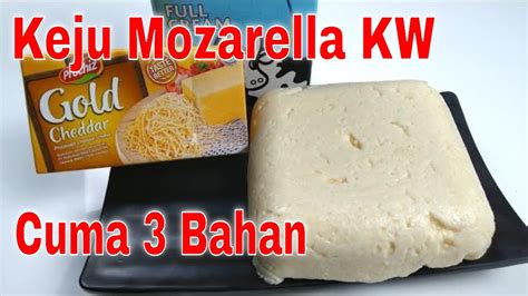 Cara Membuat Keju Mozarella Kw Bahan Saja Homemade Youtube