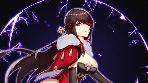 Flying Sword Of Sexy Beidou Genshin Impact 2k Wallpaper Download