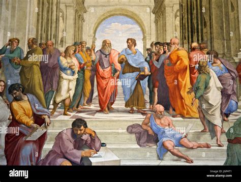 Detail From La Scuola Di Atene The School Of Athens In Stanze