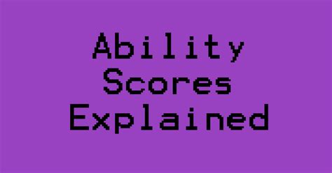 A Quick Guide To Ability Scores In DnD 5e The Alpine DM