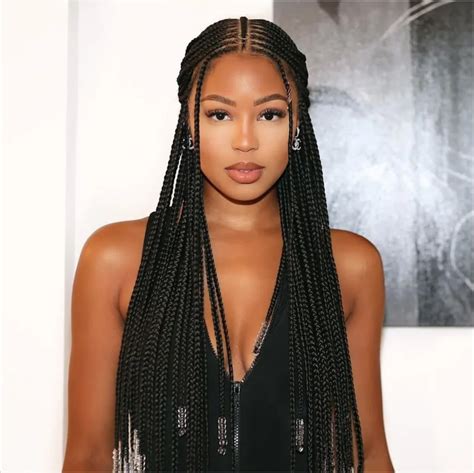 21 Gorgeous Ways To Wear Fulani Braids Capelli Con Treccine Africane Acconciature Trecce