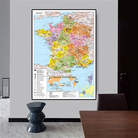 Carte De France D Taill E Avec L Gende Worldinmaps