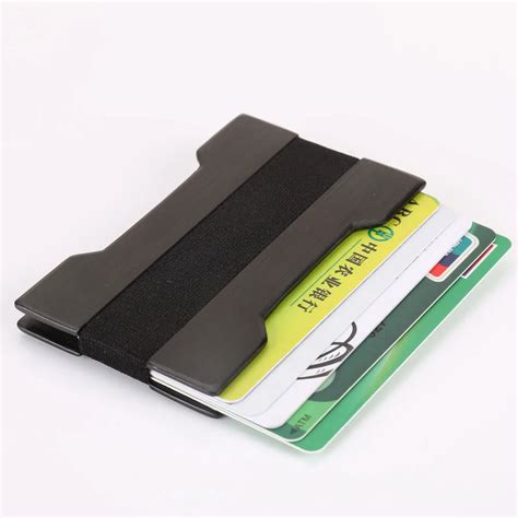 Men Metal Wallet Credit Card case Aluminum Money case Wallet With Blocking monedero porte carte ...