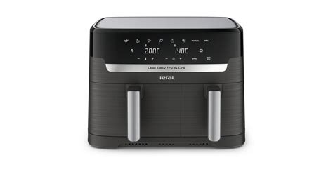 Tefal Doppel Heißluftfritteuse Dual Easy Fry Grill schwarz 2 700