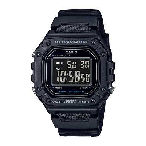 Reloj CASIO W 218H 1B Resina Hombre Negro Btime