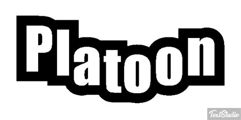Platoon Movie Animated  Logo Designs