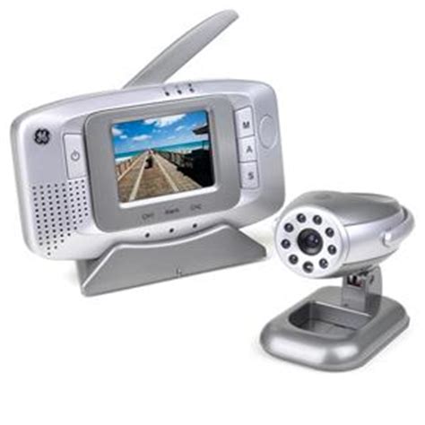 GE 45236 Wireless Surveillance Camera/Monitor, Color, Microphone, Night ...