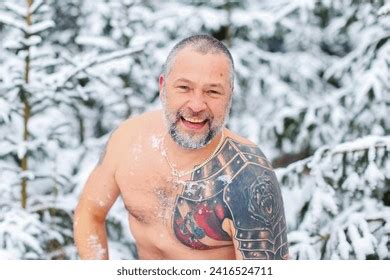 Naked Man Snow Images Stock Photos And Vectors Shutterstock