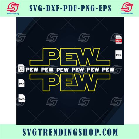 Pew Pew Mandalorian Mando Star War Svg Baby Yoda Svg Star Wars