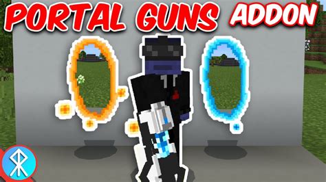 Portal Gun Addon Bedrock Mcpe Xbox Minecraft Youtube