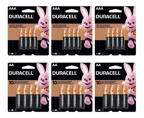 Kit 48 Pilhas Duracell Alcalina 24 Aa 24 Aaa Pack 8 Frete grátis