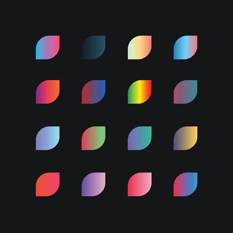 3 Color Gradient Set Soft Color Vector Gradients Modern Combinations