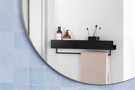 Modern Black Bathroom Shelf Semis Online