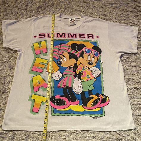 Vintage Vintage 1980s Disney Mickey And Minnie Mouse Summer Heat Shirt