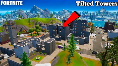 NEW TILTED TOWERS LOCATION GAMEPLAY FORTNITE LOOTING GUIDE YouTube