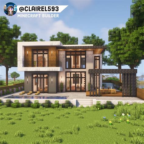 Get More From Claire On Patreon Minecraft Modern Minecraft House