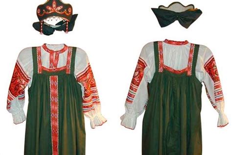 Traje Típico Y Tradicional De Rusia Traje Típico Paño Traje Tradicional