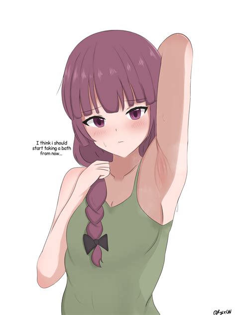 Rule 34 1girls Arm Up Armpit Crease Armpit Fetish Armpit Peek Armpits Arms Behind Head Bocchi