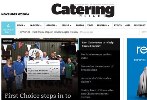 Catering Insight Catering Insight Launches Stylish New Website