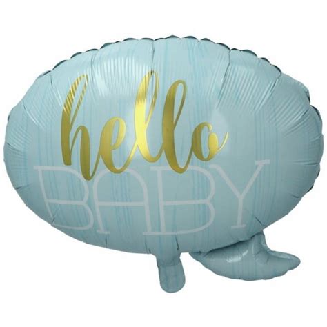 Balon Foliowy Baby Shower Boy Ch Opiec Niebieskie Hello Baby Inna