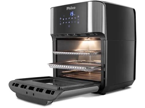 Fritadeira Elétrica sem Óleo Air Fryer Philco Oven PFR2200P Preto 3