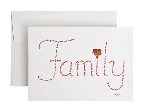 Family card with envelope - Inspirational Arts by Kelly Hansen