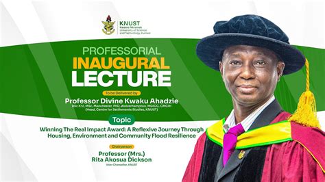 Professorial Inaugural Lecture By Professor Divine Kwaku Ahadzie YouTube