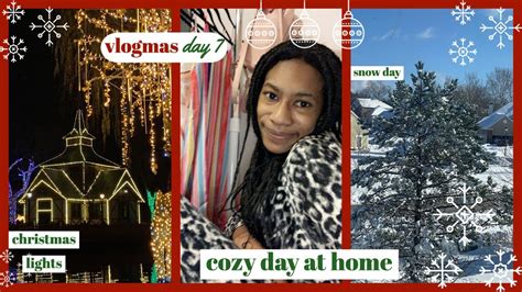 College Days In My Life Winter Break Christmas Lights Snow Day