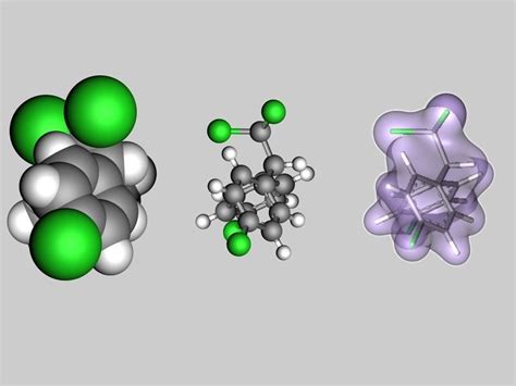 DDT molecule 3D model | CGTrader