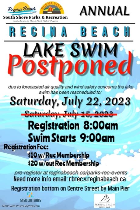 Lake Swim 2023 | PosterMyWall