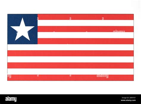 National Flag Of Liberia Stock Photo Alamy