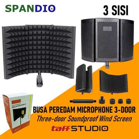 Jual Peredam Suara Mic Busa Telur Soundproof Microphone Wind Screen