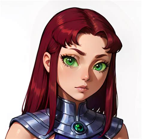 Ai Art Lora Model Starfire Teen Titans Pixai