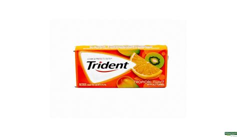 Buy Trident Sugar Free Chewing Gum, Tropical Twist, 18 Pieces Online at ...