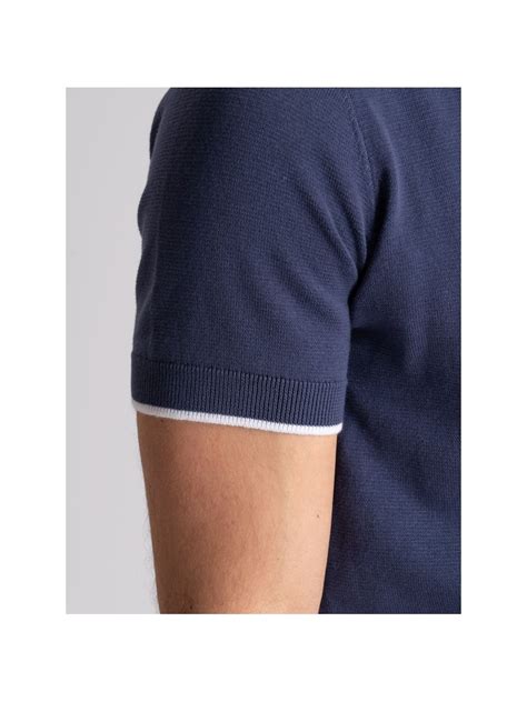 Polo Uomo Mezza Manica In Maglia Calata Con Contrasti Invidia 1973