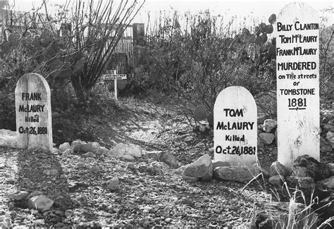 Boot Hill Cemetery In Tombstone The Tombstones Of Frank McLaury Tom