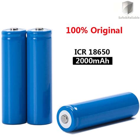 2022 Originele 18650 3 7 V 2000 Mah Oplaadbare Bat Grandado