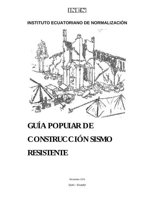 PDF GUÍA POPULAR DE CONSTRUCCIÓN SISMO RESISTENTE Requisitos de