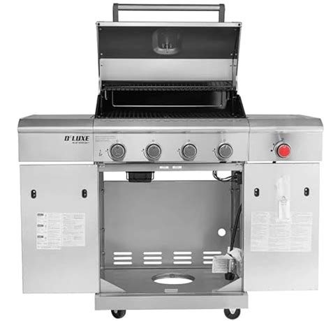 Nexgrill Deluxe 4 Burner 48000 BTU Premium Dual Energy Propane Gas