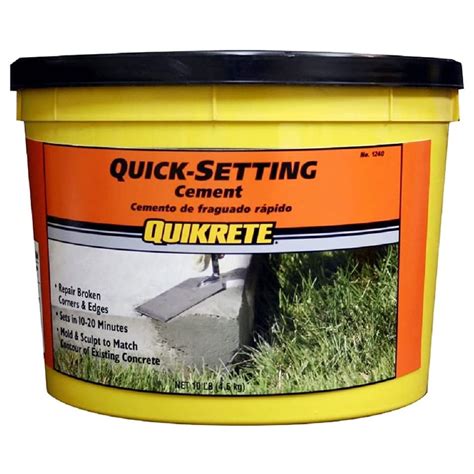 QUIKRETE Fast Ready Mix Concrete for Instant Use, Sculpting and Repairs
