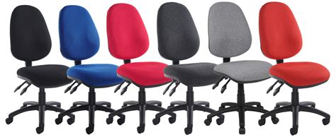 Ideal Office Fabric Operator Chairs Lever Pcb Black Adjustable