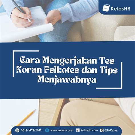 Cara Mengerjakan Tes Koran Psikotes dan Tips Menjawabnya - Kelas HR