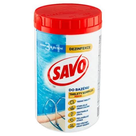 Savo Chlorové tablety komplex 3v1 do bazénu 0,76kg - Domácí potřeby ...