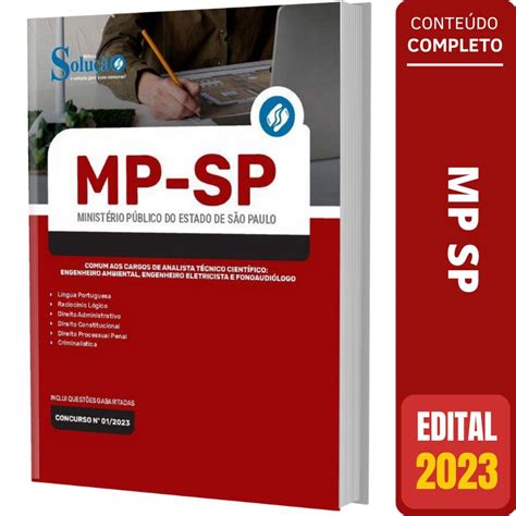 Apostila MP SP 2023 Comum aos Cargos de Analista Técnico Científico