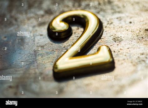 Number Two Lettering Stock Photo Alamy