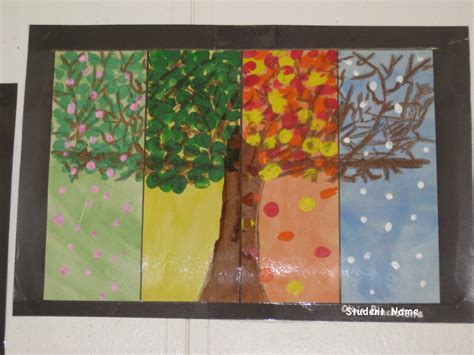 Four Seasons Tree Art Project